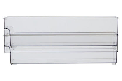 Romm Set Of Two Small Stackable Fridge Storage Trays