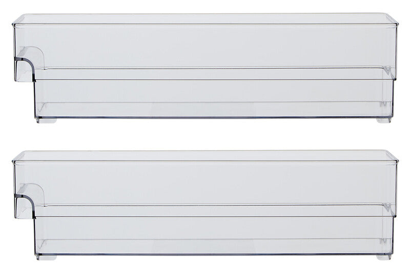 Romm Set Of Two Small Stackable Fridge Storage Trays