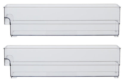 Romm Set Of Two Small Stackable Fridge Storage Trays