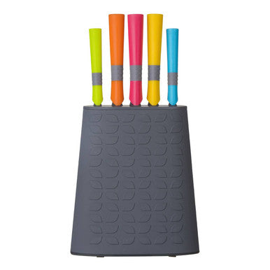 Living Colour 5 Piece Knife Set With Rubber Handle