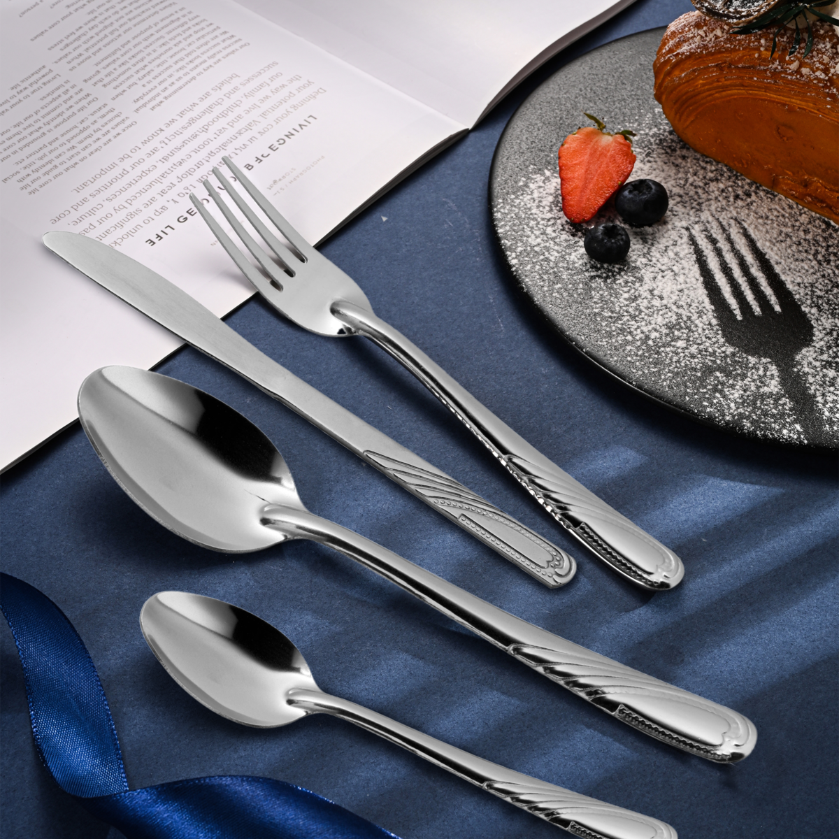 Dorothy 16 Piece Stainless Steel Cutlery Set