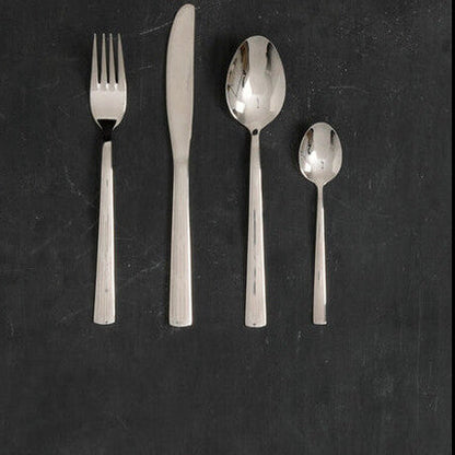 Avie 16 Piece Etched Deco Cutlery Set
