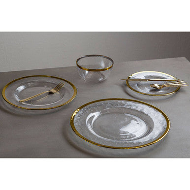 Modern Retro 16 Piece Gold Finish Cutlery Set
