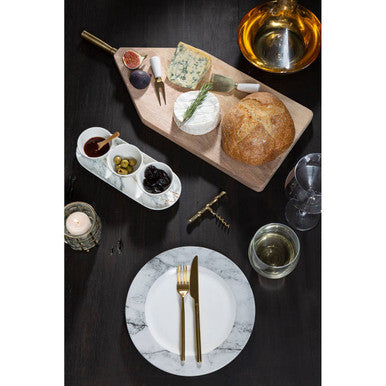Modern Retro 16 Piece Gold Finish Cutlery Set