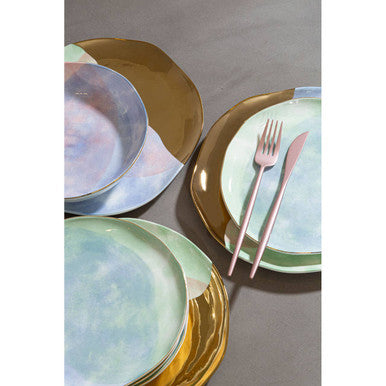 Avie 16 Piece Matte Pink Finish Cutlery Set