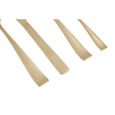 Avie 16 Piece Antique Gold Cutlery Set