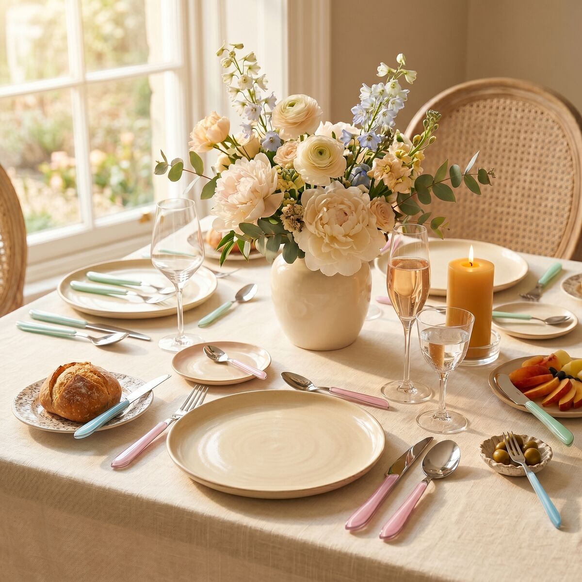 Zuma 24Pc Multi Pastel Coloured Cutlery