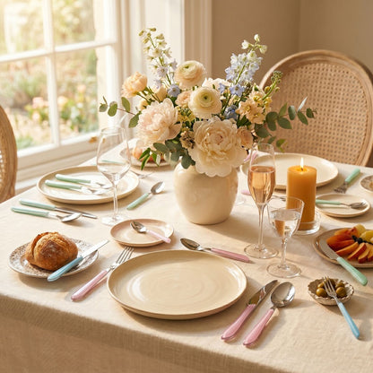 Zuma 24Pc Multi Pastel Coloured Cutlery