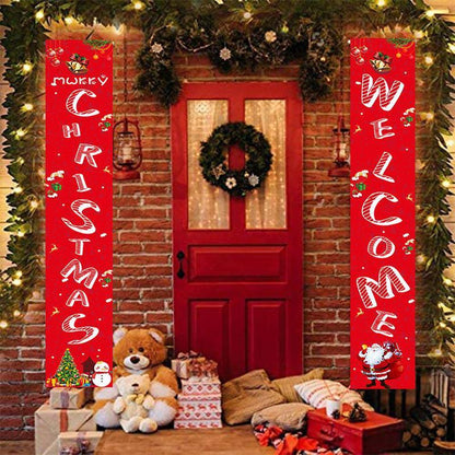 Christmas Couplet Snowman Penguin Holiday Decoration