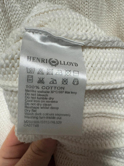 Original 1990s Henri Lloyd cable knit jumper sweater XL