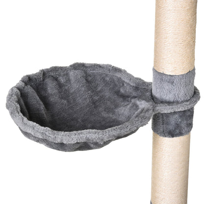 PawHut Cat Tree for Indoor Cats Condo Tower Multi-level Height 150CM  Kittens Activity Stand House with Toys & Various Scratching Posts