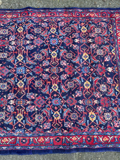 Vintage Handmade Wool Rug / Arak Sourak Sarough/ Handmade 300cm x 133cm