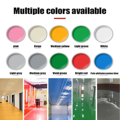 Gold Silk Water-based Epoxy Floor Paint Non-slip Wear-resistant Household Factory Garage Square Cement Floor Green Paint