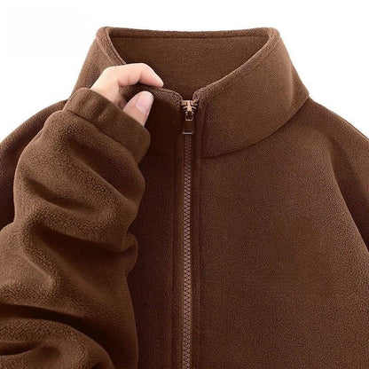 Autumnwinter Casual Thickened Double-sided Fleece Jacket