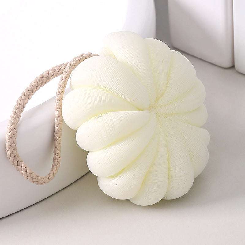 Multi-colored Pumpkin Soft Bath Flower, Rub The Bath And Rub The Back For Adults To Take A Bath, Easy To Foam And Not Loose Bath Flower Ball