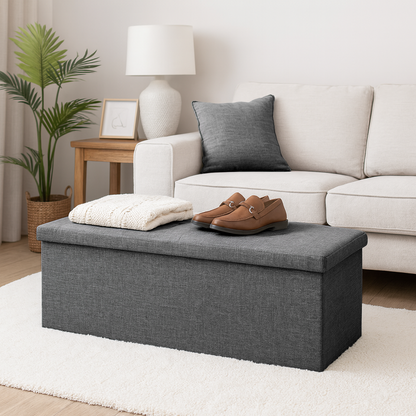 Foldable Storage Ottoman - 111 x 37 x 39cm