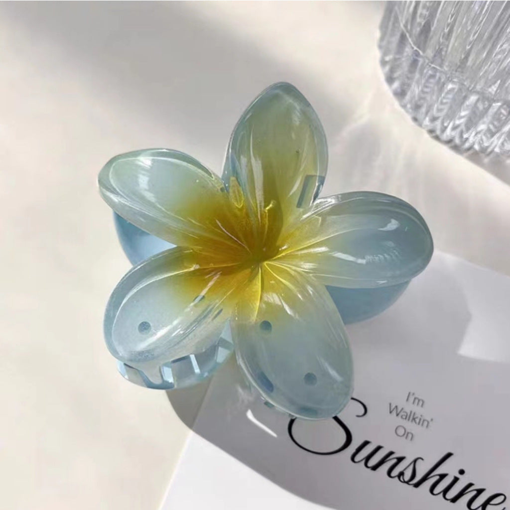 High Sense Plumeria Rubra Seaside Holiday Barrettes