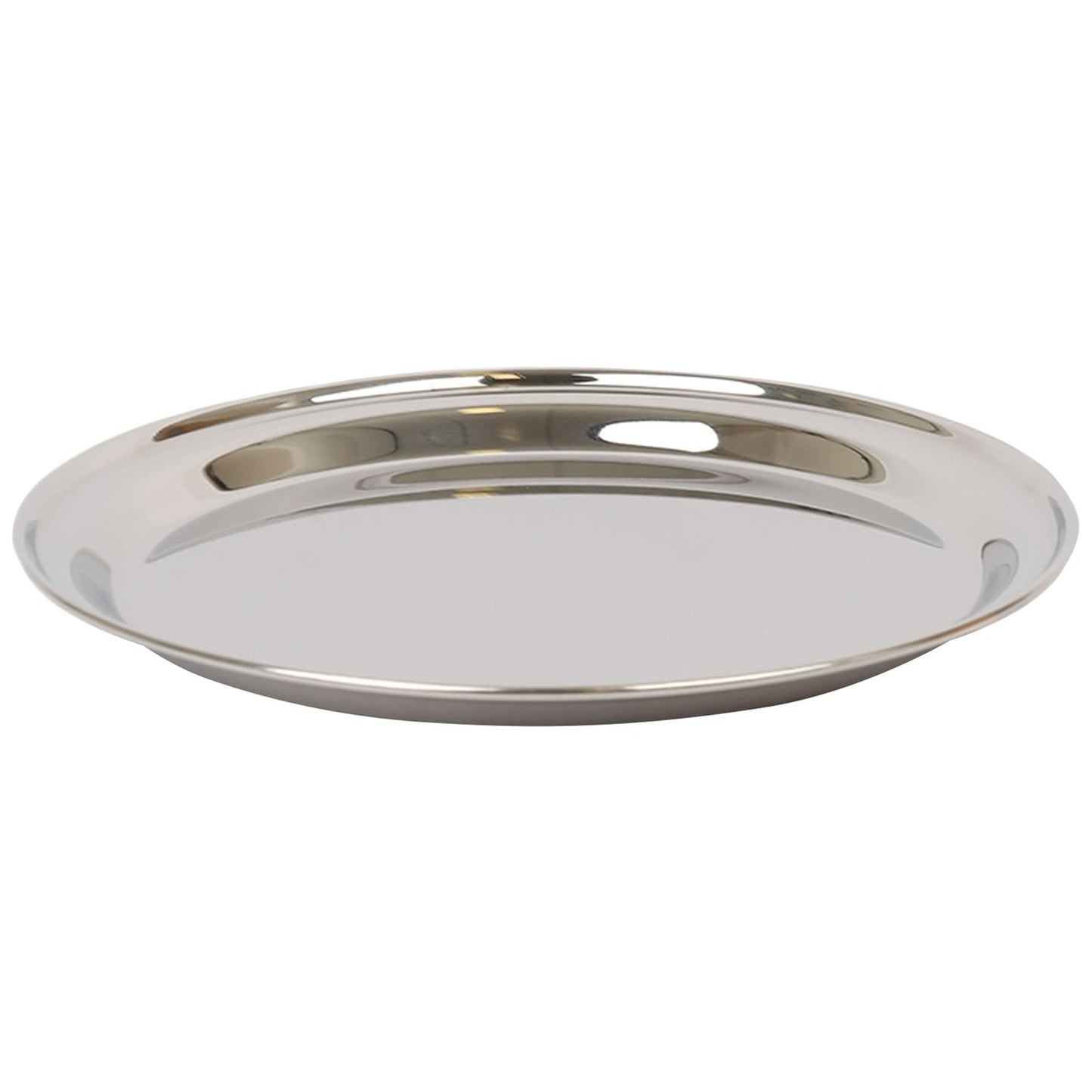 40.5cm Round Stainless Steel Serving Tray