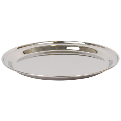 40.5cm Round Stainless Steel Serving Tray