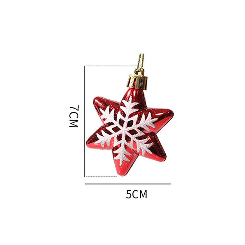 Christmas Painted Special-shaped Ball Pendant