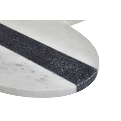 Bulgari White And Grey Marble Round Paddle Board