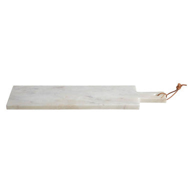 Small White Marble Paddle Chopping and Serving Board | Salerno