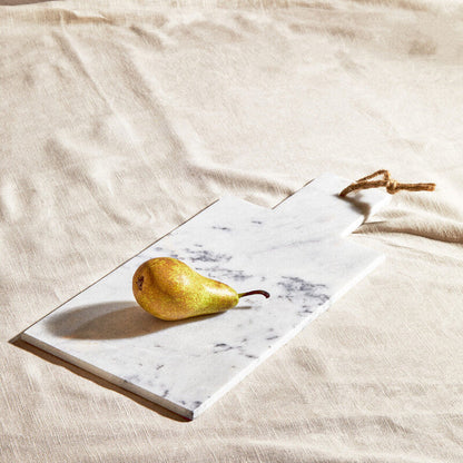 Small White Marble Chopping and Serving Board | Salerno