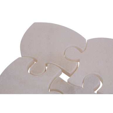 Kindia Set Of 4 Marble Jigsaw Coasters