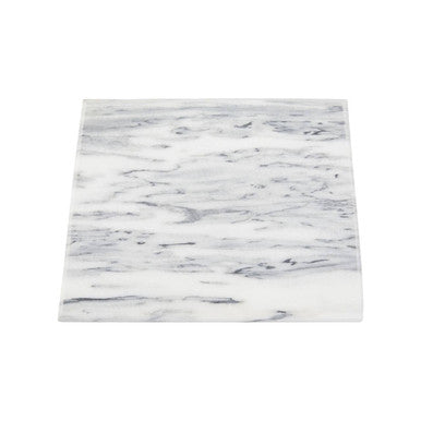 Salerno Large White Marble Rectangular Chopping and Serving Board