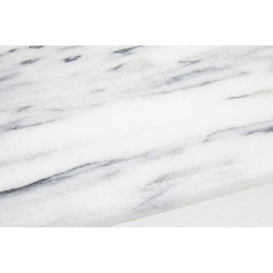 Salerno Large White Marble Rectangular Chopping and Serving Board
