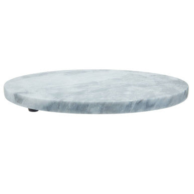 Salerno White Round Chopping and Serving Board