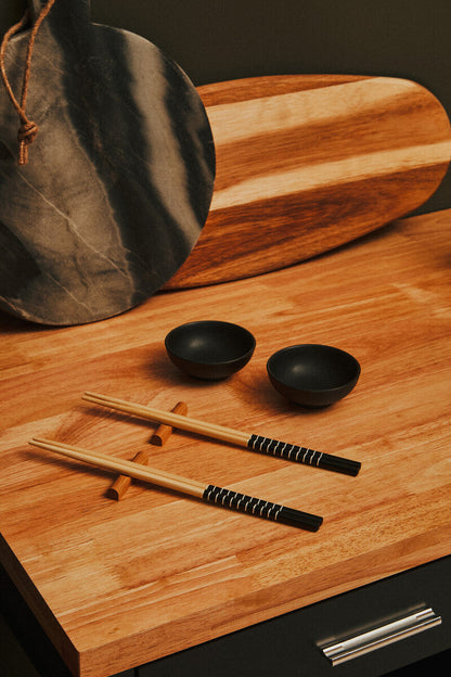 Marmore Grey Marble Round Paddle Serving Board