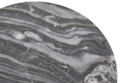 Marmore Grey Marble Round Paddle Serving Board