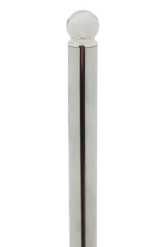 Delphine Chrome Kitchen Roll Holder with Marble Base