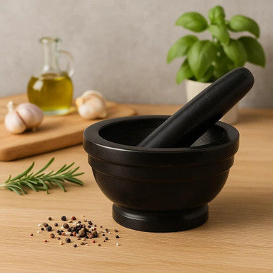 Marmore Brown Marble Mortar And Pestle