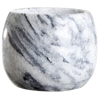 Salerno Grey Marble Clean Sided Mortar And Pestle