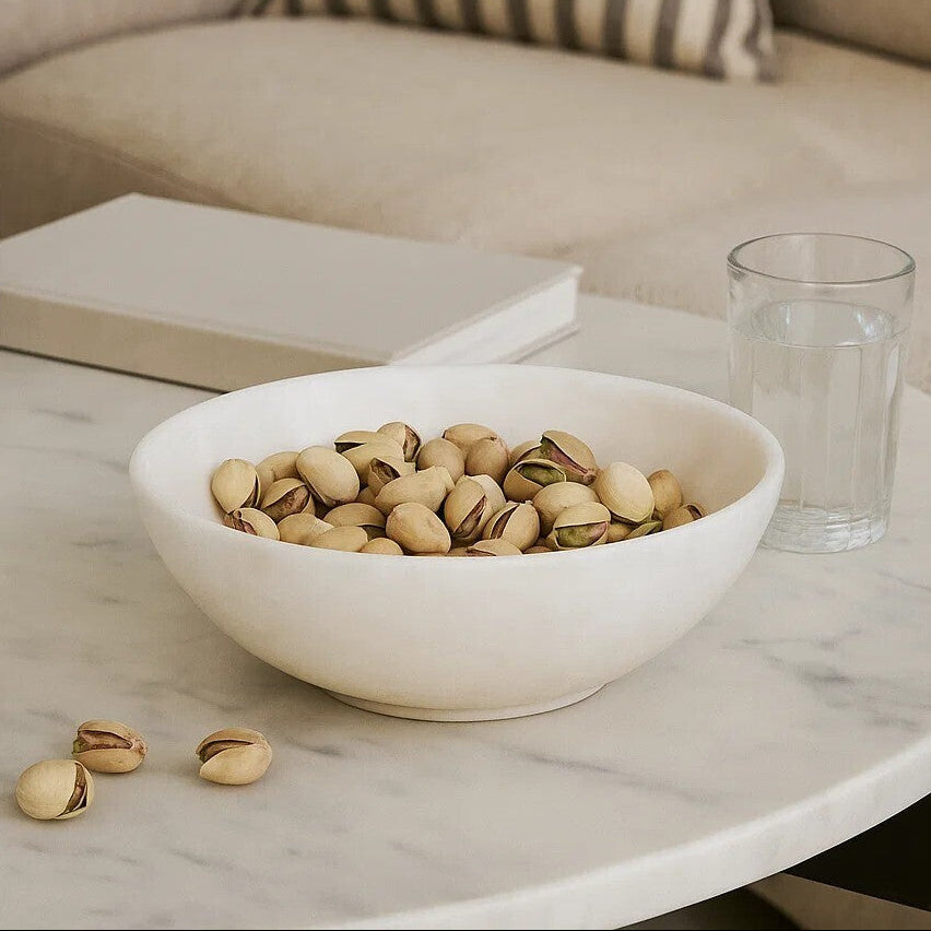 Marmore White Marble Bowl