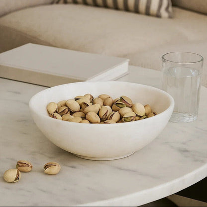 Marmore White Marble Bowl