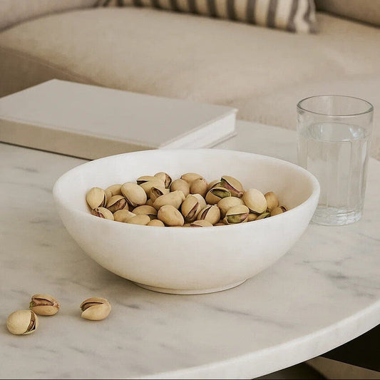 Marmore White Marble Bowl