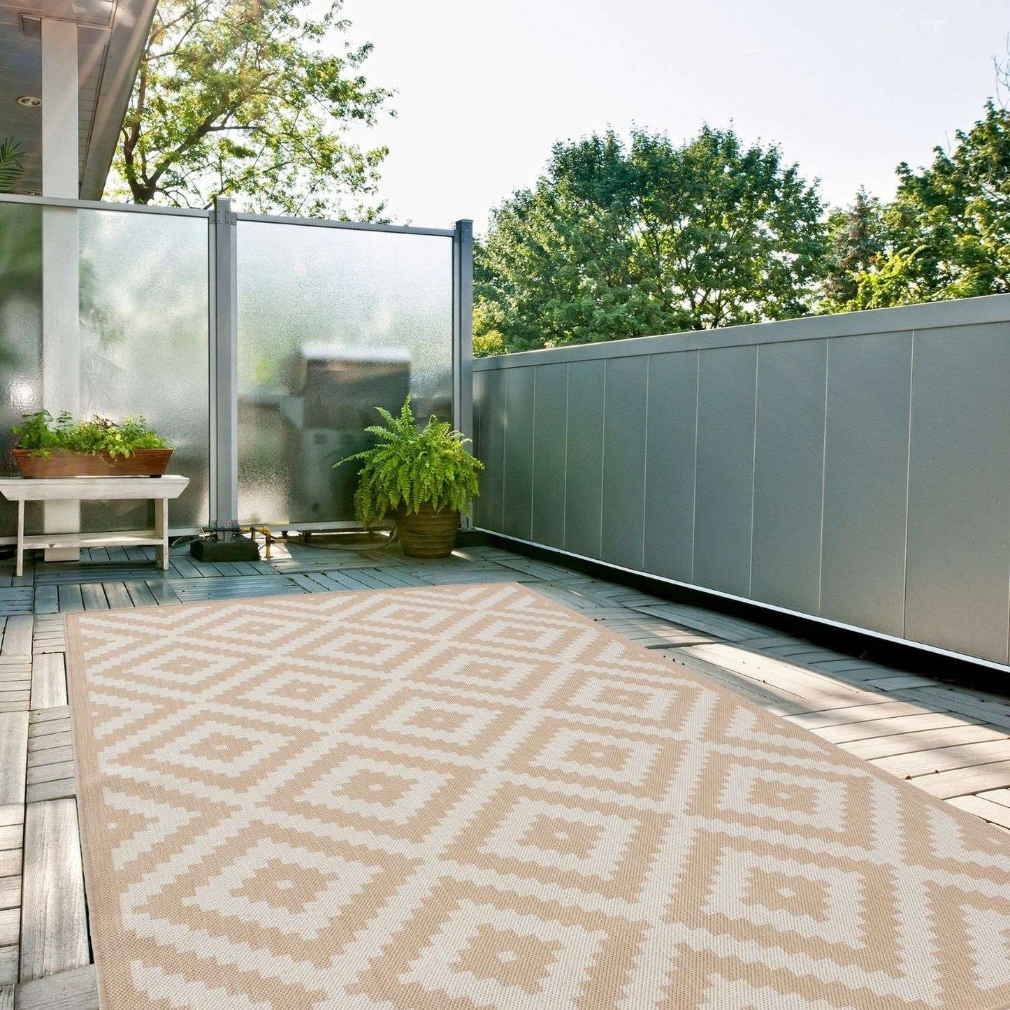 Ecology Outdoor Rug Beige | 100b