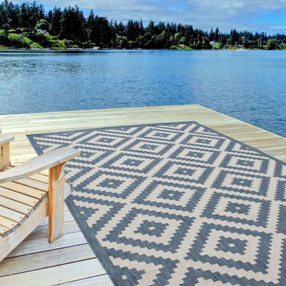 Ecology Outdoor Rug Blue | 100blu