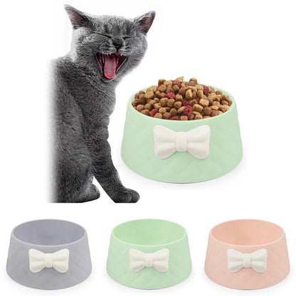 Bow Rhombus Cat Bowl