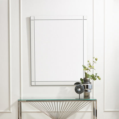 Milania Etched Border Wall Mirror