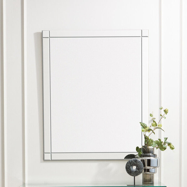 Milania Etched Border Wall Mirror