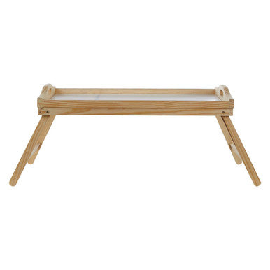 White Top Pinewood Bed Tray with Folding Legs