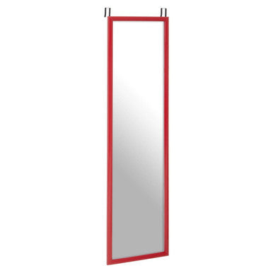 Mize Red Plastic Frame Over Door Mirror
