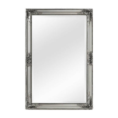 Brussels Rustic Vintage Silver Finish Wall Mirror