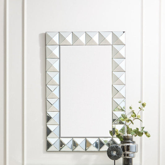 3D Effect Rectangular Wall Mirror | Lidia