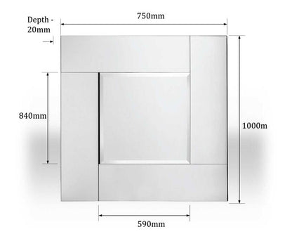 Avelene Square Wall Mirror