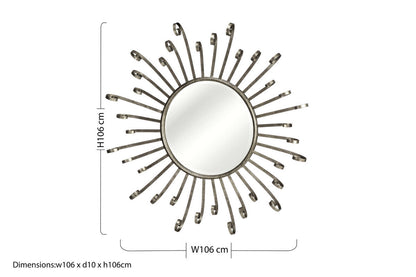 Cissell Spoke Style Wall Mirror
